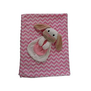 Manta com Naninha Rosa de Coelhinho