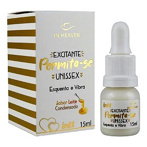Permita-se Gel Excitante Unissex Esquenta e Vibra 15ml Intt