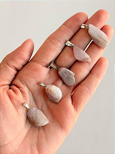 Pingente de Kunzita Rolado - Atrair o Amor