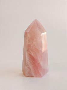 Ponta de Quartzo Rosa - Pedra do Amor - Cura do Coração, Amor Próprio, Perdão e Gratidão