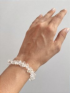 Pulseira de Quartzo Cristal - Intensificador, Iluminação e Energização