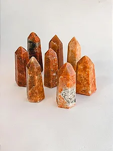 Ponta de Calcita Laranja - Pedra da Alegria, Vitalidade, Criatividade