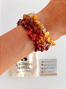Conjunto Alegria e Vitalidade - Jaspe Vermelho, Jaspe Amarela e Ágata