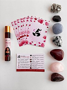 Kit Ritual do Amor - Perfume da Cigana, Oráculo de Cristais do Amor