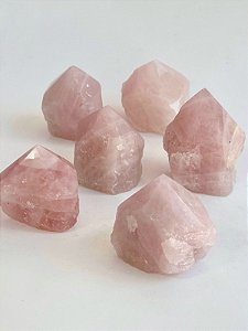 Ponta Geradora de Quartzo Rosa - Amor, Perdão e Gratidão