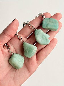 Chaveiro de Amazonita - Antiestresse, Adaptação a Mudanças, Melhora os Estudos