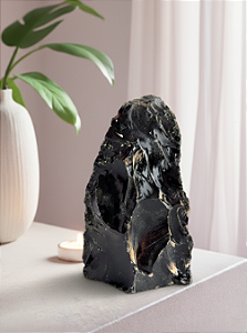 Obsidiana - Base Serrada - Proteção, Centramento e Autoconhecimento