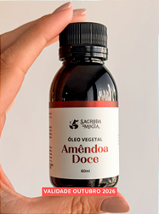 Óleo Vegetal Carreador de Amêndoa Doce - Diluição de Óleos Essenciais; Hidratação e Nutrição da Pele