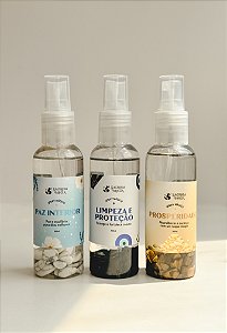 Kit Completo Spray Mágico - Prosperidade, Limpeza e Proteção e Paz Interior