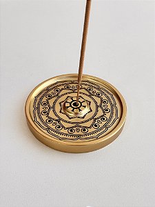 Incensário Mandala Dourado - Variações Disponíveis