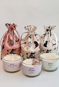 Velas Aromáticas - Kit Completo - Conexão, Autocuidado e Alegria