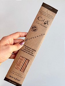 Incenso Natural Cia de Aroma - Citronela - Relaxamento; Repele Insetos