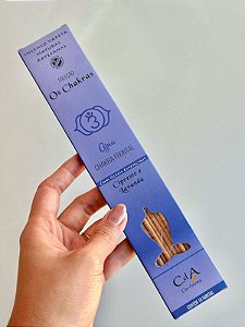 Incenso Natural Cia de Aroma Chakras - Chakra Frontal - Cipreste e Lavanda