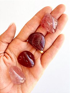 Quartzo Morango - Conexão Afetiva, Emoções Reprimidas, Cura, Acolhimento
