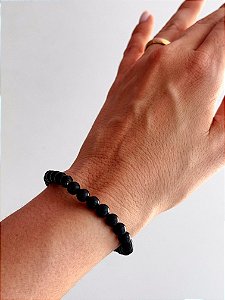 Pulseira de Shungita 6mm - Recuperação e Purificação de Doenças