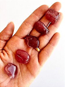 Quartzo Morango Mini - Conexão Afetiva, Emoções Reprimidas, Cura, Acolhimento
