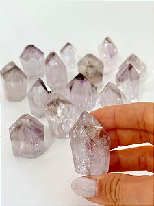 Ponta de Ametista Phantom / Fantasma Mini - Estagnação, Superação do Passado, Aprendizado
