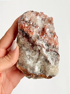 Calcita Tricolor - Peça Única CALCTRIC41 414g - Otimismo, Renovação Energética, Bloqueios Emocionais