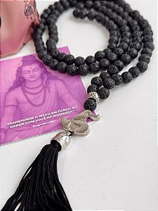 Japamala de Lava Vulcânica 8mm - Raiz de Shiva - Resiliência, Força e Autossabotagem