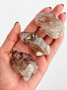 Cristal Elestial com Inclusão de Mica - Cristal Mestre - Desapego, Desobsessão, Autoconhecimento, Mudanças e Medos