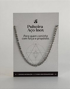Pulseira Masculina de Aço Inox