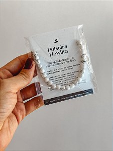 Pulseira de Howlita 6mm Regulável - Estresse, Impulsividade, Força Interior e Proteção