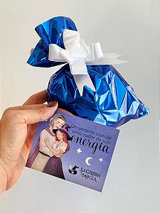 Embalagem para Presente Azul G