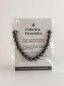 Pulseira de Hematita 8mm Regulável - Proteção, Disciplina, Afasta Vícios e Melhora Hábitos