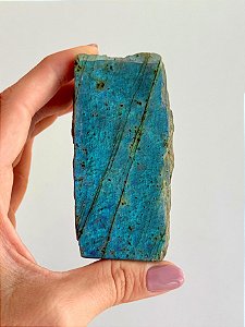 Labradorita Lapidada LAB162 - 260g - Pedra da Magia; Quem é você; Conexão Espiritual