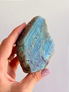 Labradorita Lapidada LAB163 - 172g - Pedra da Magia; Quem é você; Conexão Espiritual