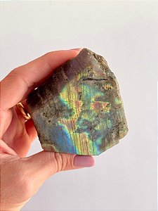 Labradorita Lapidada LAB166 - 224g - Pedra da Magia; Quem é você; Conexão Espiritual