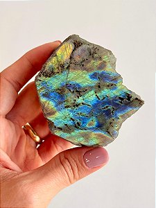 Labradorita Lapidada LAB171 - 194g - Pedra da Magia; Quem é você; Conexão Espiritual