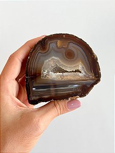 Geodo de Ágata GGA145 - 348g - Pedra da Sorte
