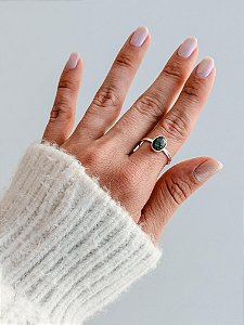 Anel de Labradorita em Prata 925 - Pedra da Magia; Quem é você; Conexão Espiritual