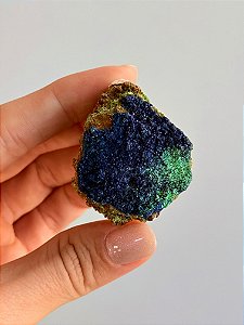 Azurita com Malaquita na Matriz - Peça Única - AZMLQ01 23g  - Insight Espiritual, Renovação e Harmonia