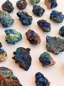 Azurita com Malaquita na Matriz - Insight Espiritual, Renovação e Harmonia