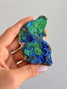 Azurita com Malaquita na Matriz - Peça Única - AZMLQ10 50g - Insight Espiritual, Renovação e Harmonia