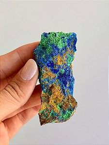 Azurita com Malaquita na Matriz - Peça Única - AZMLQ12 28g - Insight Espiritual, Renovação e Harmonia