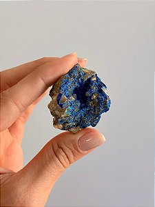 Azurita com Malaquita na Matriz - Peça Única - AZMLQ14 16g - Insight Espiritual, Renovação e Harmonia