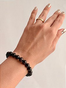 Pulseira de Granada Redonda 8mm - Poder Sexual, Ousadia, Autoestima, Paixão e Desejo