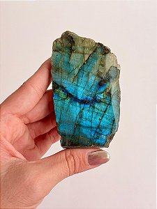 Labradorita Lapidada LAB172 - 90g - Pedra da Magia; Quem é você; Conexão Espiritual