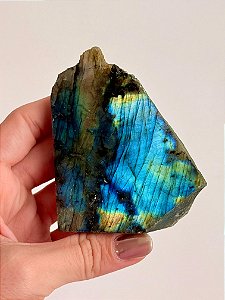Labradorita Lapidada LAB174 - 132g - Pedra da Magia; Quem é você; Conexão Espiritual