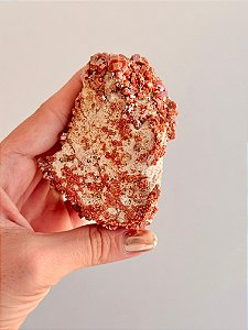 Vanadinita Bruta - Peça Única - VAN02 316g - "Pedra do Trabalho"; Transformar Sonhos em Ação