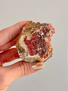 Vanadinita Bruta - Peça Única - VAN05 98g - "Pedra do Trabalho"; Transformar Sonhos em Ação