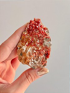 Vanadinita Bruta - Peça Única - VAN07 84g - "Pedra do Trabalho"; Transformar Sonhos em Ação