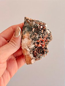 Vanadinita Bruta - Peça Única - VAN13 124g - "Pedra do Trabalho"; Transformar Sonhos em Ação