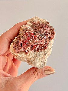 Vanadinita Bruta - Peça Única - VAN21 174g - "Pedra do Trabalho"; Transformar Sonhos em Ação