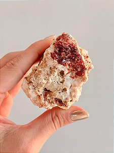 Vanadinita Bruta - Peça Única - VAN24 179g - "Pedra do Trabalho"; Transformar Sonhos em Ação