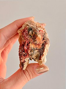Vanadinita Bruta - Peça Única - VAN29 109g - "Pedra do Trabalho"; Transformar Sonhos em Ação