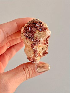 Vanadinita Bruta - Peça Única - VAN33 96g - "Pedra do Trabalho"; Transformar Sonhos em Ação